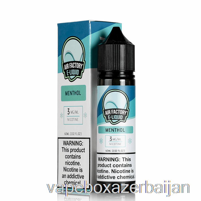 E-Juice Vape Menthol - Air Factory E-Liquid - 60mL 0mg